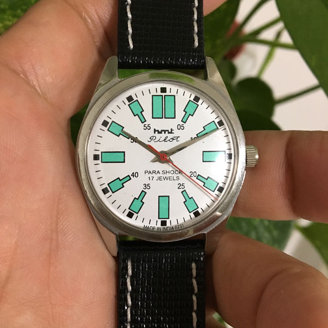 HMT Analog Mechanical (Manual) Men レトロ Pilot Watch （Manual Winding）