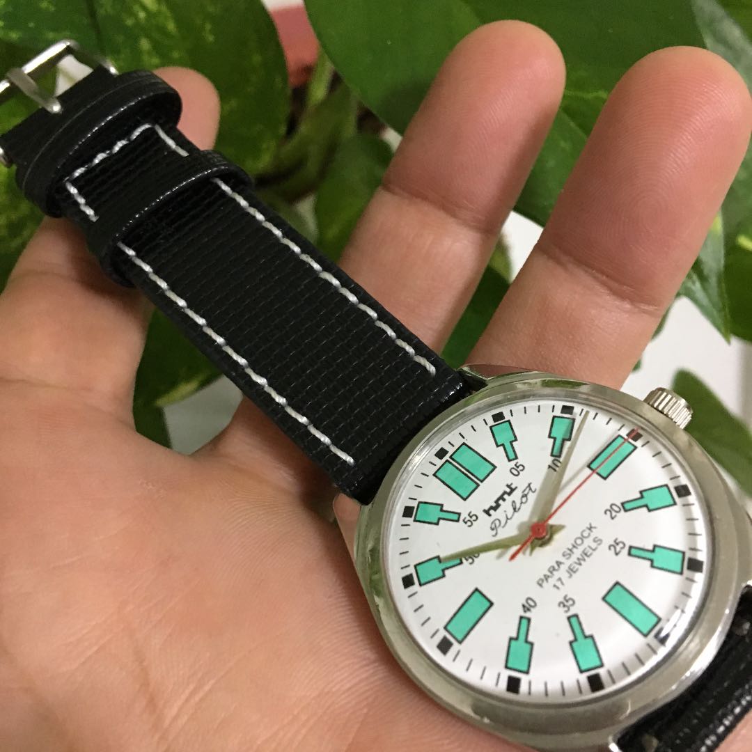 HMT Analog Mechanical (Manual) Men レトロ Pilot Watch （Manual Winding）