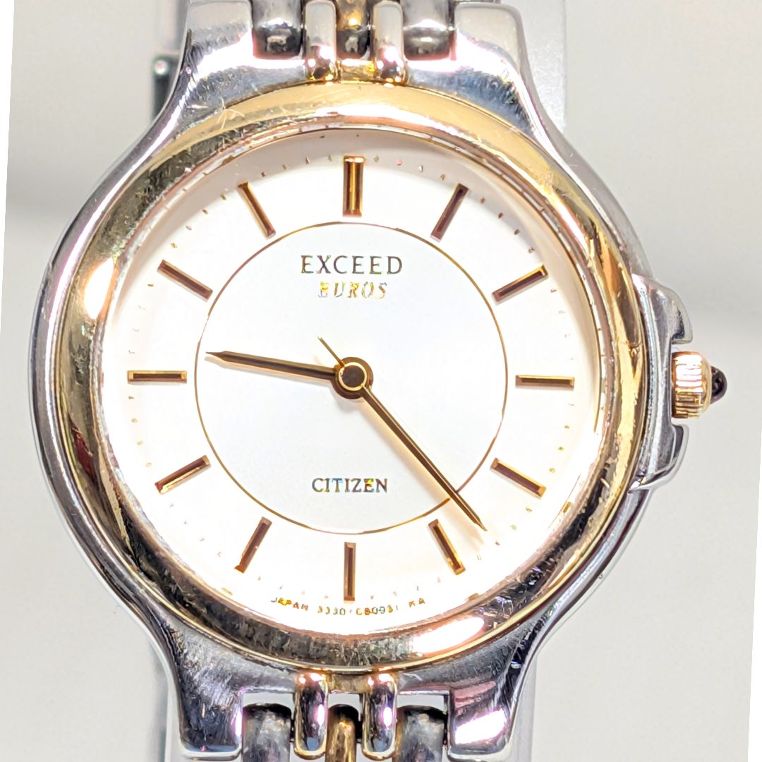 Analog Quartz Women Citizen Exceed レディース 電池交換済み可動品p-19