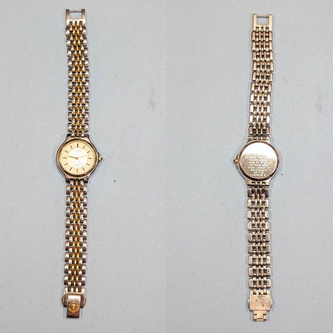 Analog Quartz Women Citizen Exceed レディース 電池交換済み可動品p-19