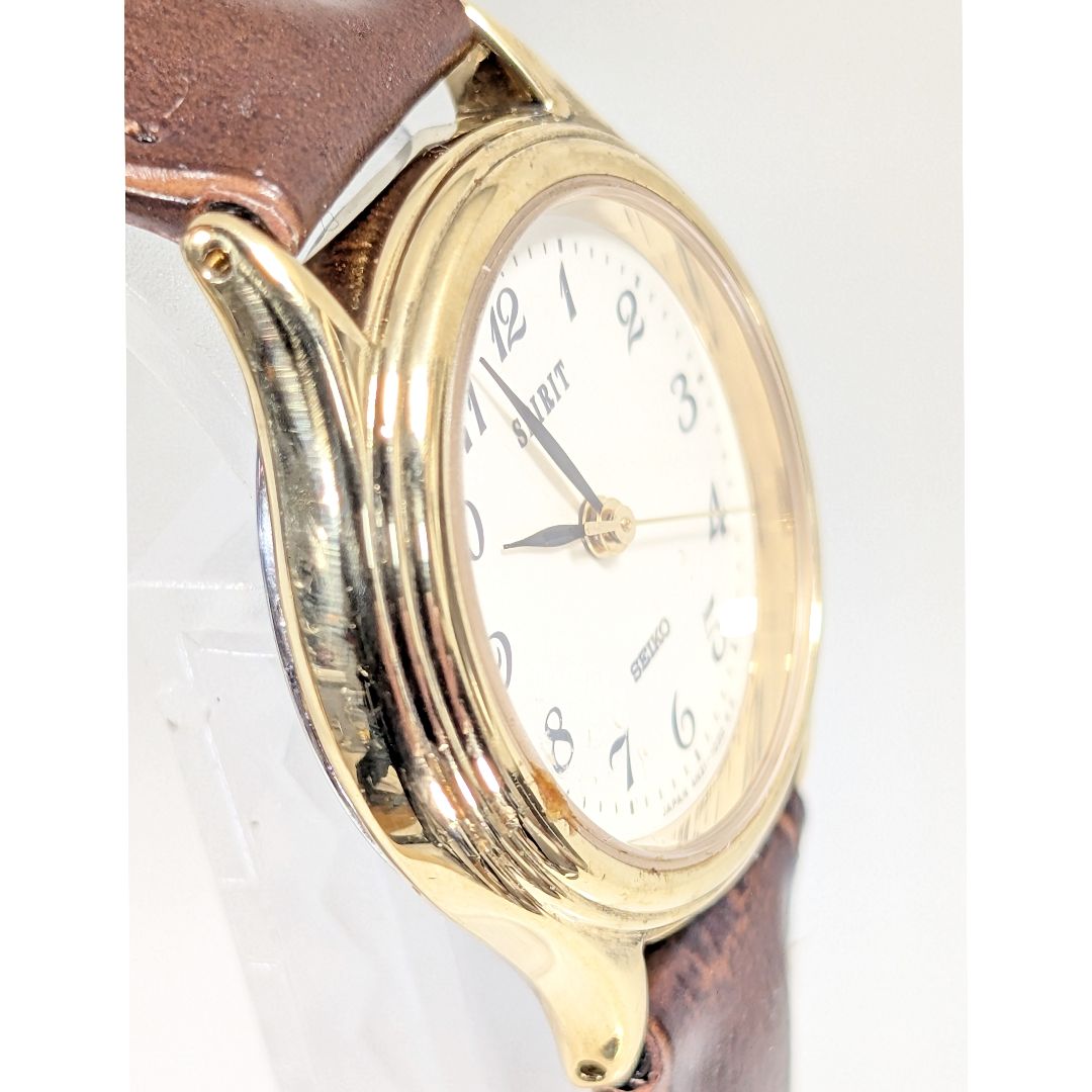 Seiko Spirit Analog Quartz Women Battery & Band Replaced Working Item