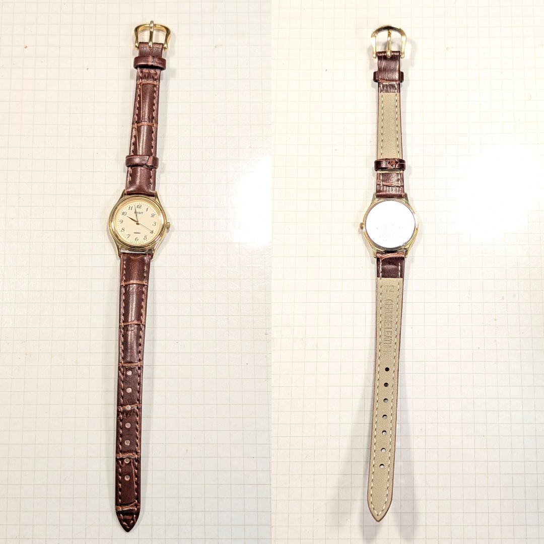 Seiko Spirit Analog Quartz Women Battery & Band Replaced Working Item