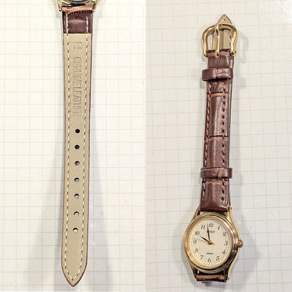 Seiko Spirit Analog Quartz Women Battery & Band Replaced Working Item