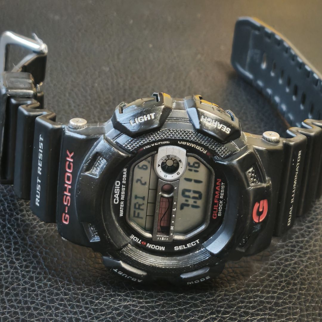 G-shock Gulfman G-9100 Digital Quartz Men ジーショック Casio ガルフマン 防錆モデル Working Item
