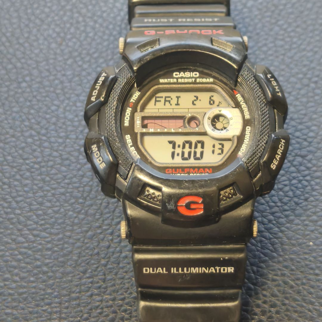 G-shock Gulfman G-9100 Digital Quartz Men ジーショック Casio ガルフマン 防錆モデル Working Item