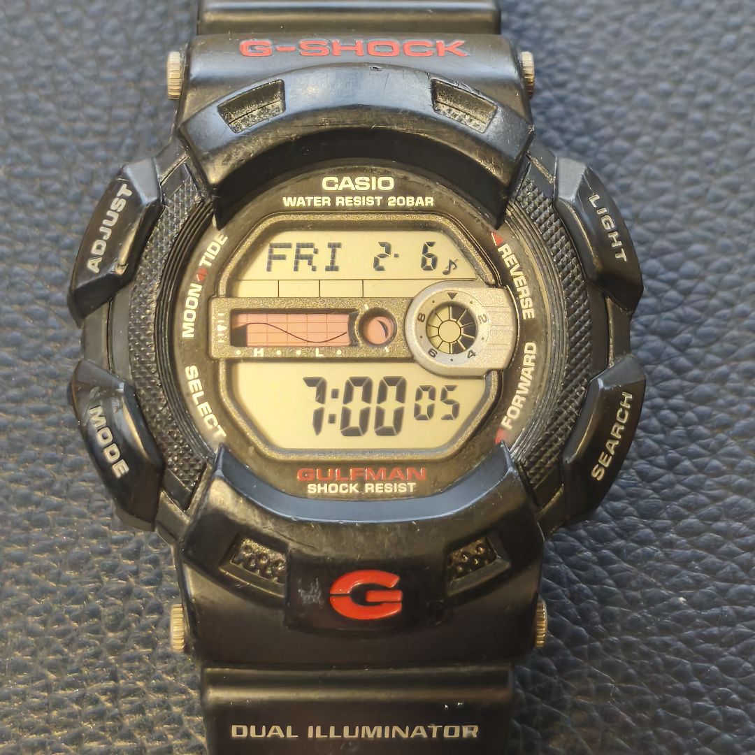 G-shock Gulfman G-9100 Digital Quartz Men ジーショック Casio ガルフマン 防錆モデル Working Item
