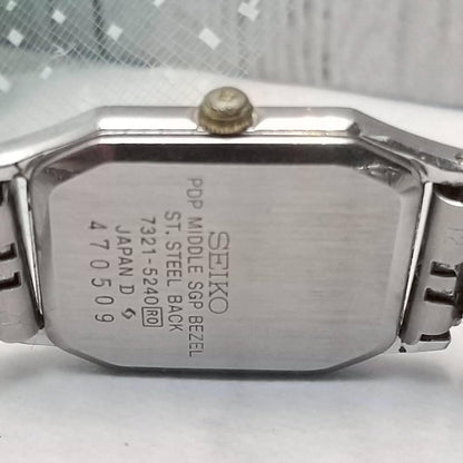 Seiko Analog Quartz Women Running Rectangular Watch
