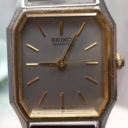 Seiko Analog Quartz Women Running Rectangular Watch