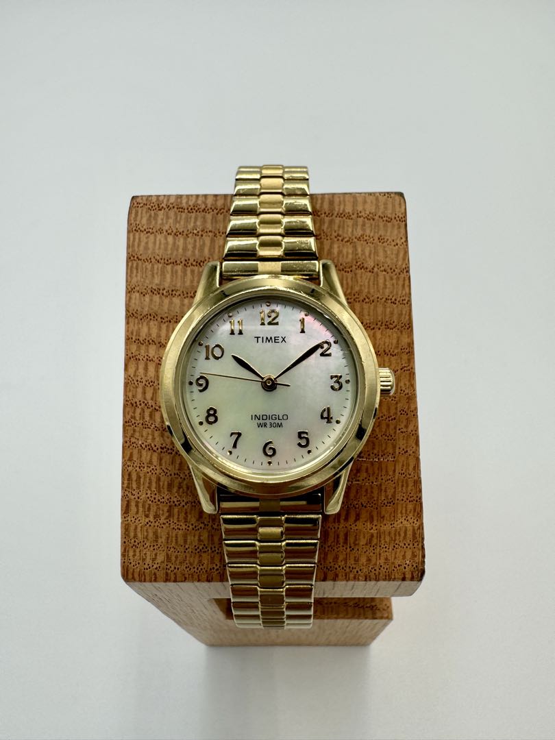 TIMEX Quartz Watch Gold Tone Excellent Condition