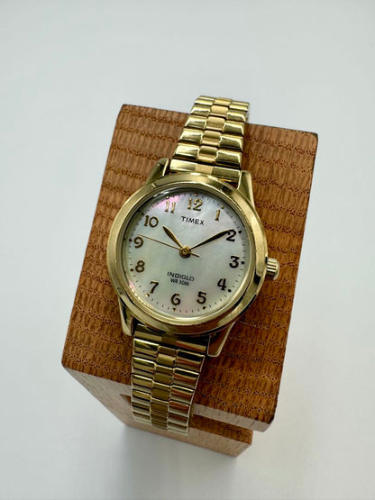 TIMEX Quartz Watch Gold Tone Excellent Condition