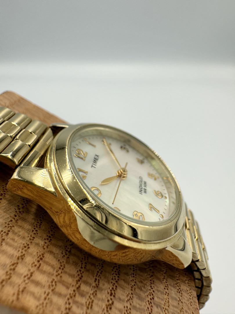 TIMEX Quartz Watch Gold Tone Excellent Condition
