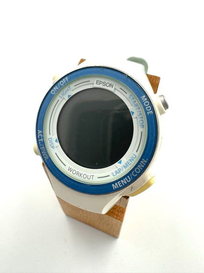 Epson WristableGPS Sports Monitor SF-720 Digital Quartz Unisex Adults Wristablegps Bluetooth Gps Watch Junk For Parts