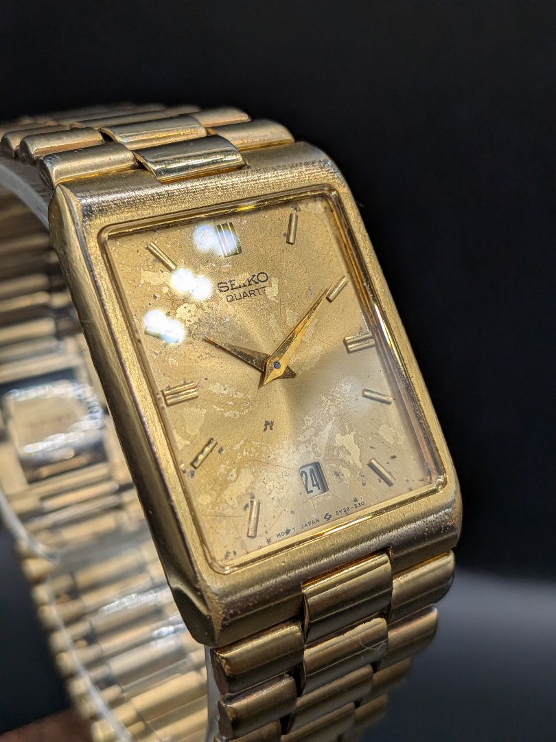 Seiko Galaxy 5Y39-5150 Analog Quartz Men Precious Galaxy Battery & Gasket Replaced
