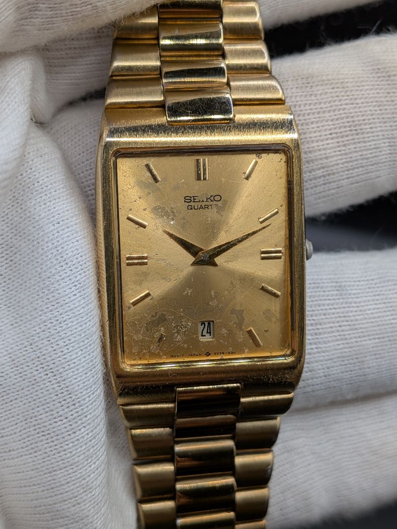 Seiko Galaxy 5Y39-5150 Analog Quartz Men Precious Galaxy Battery & Gasket Replaced