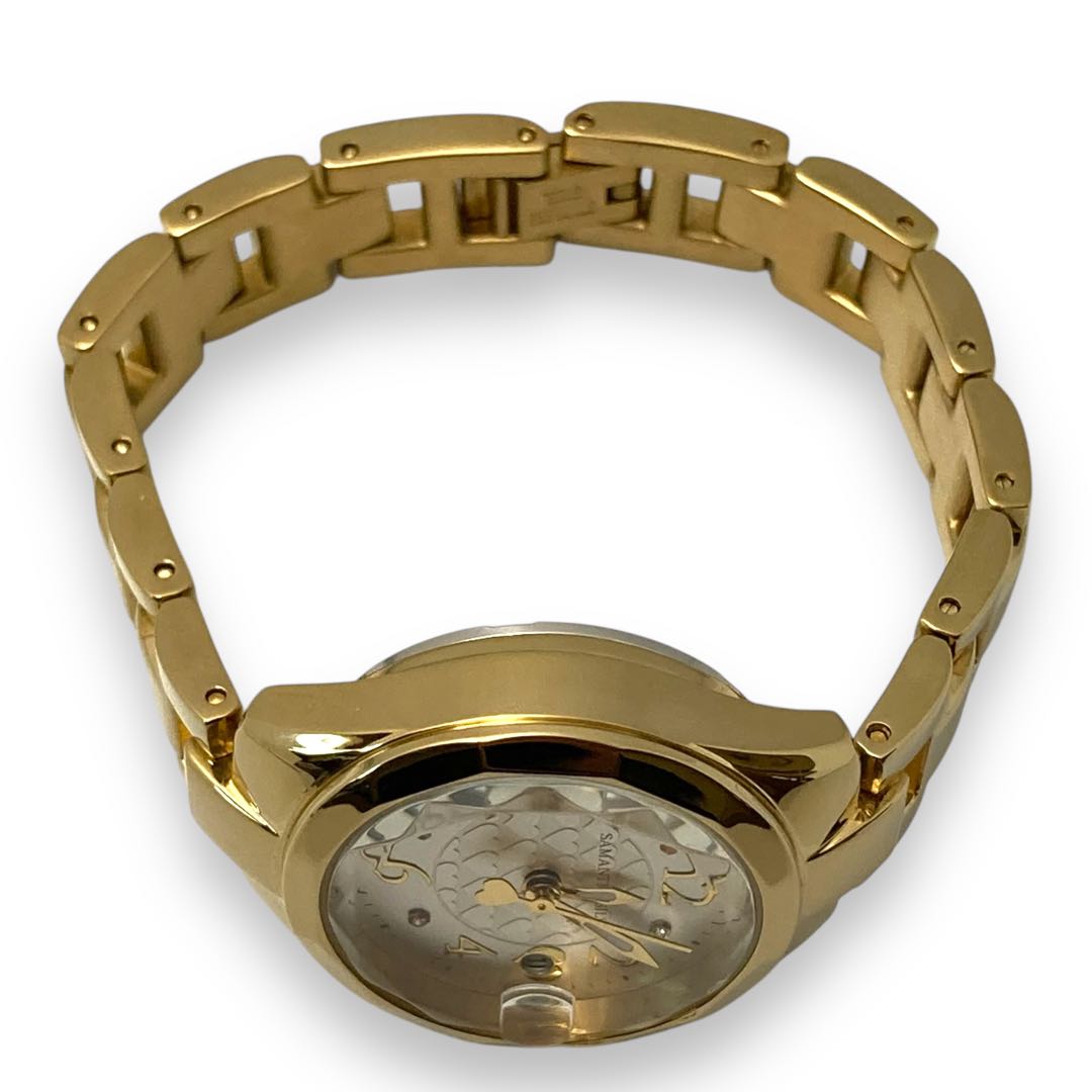 Samantha Silva Digital-Analog Quartz Women Watch Women'S Gold Tone Excellent Condition