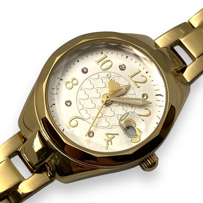 Samantha Silva Digital-Analog Quartz Women Watch Women'S Gold Tone Excellent Condition