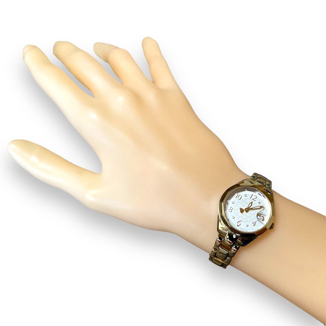 Samantha Silva Digital-Analog Quartz Women Watch Women'S Gold Tone Excellent Condition