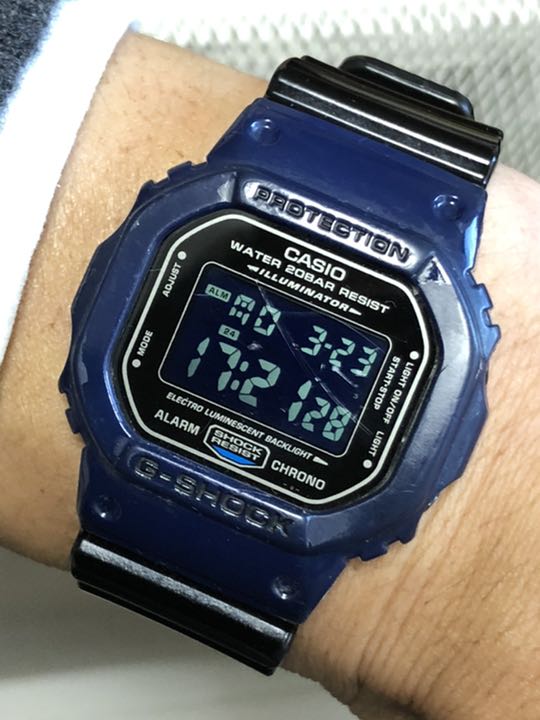 G-Shock 5600 DW-5600JP-2JR Digital Quartz Men Dw-Jp-2Jr ジーショック 限定 Dw- ブラック ブルー Tokyo バイカラー