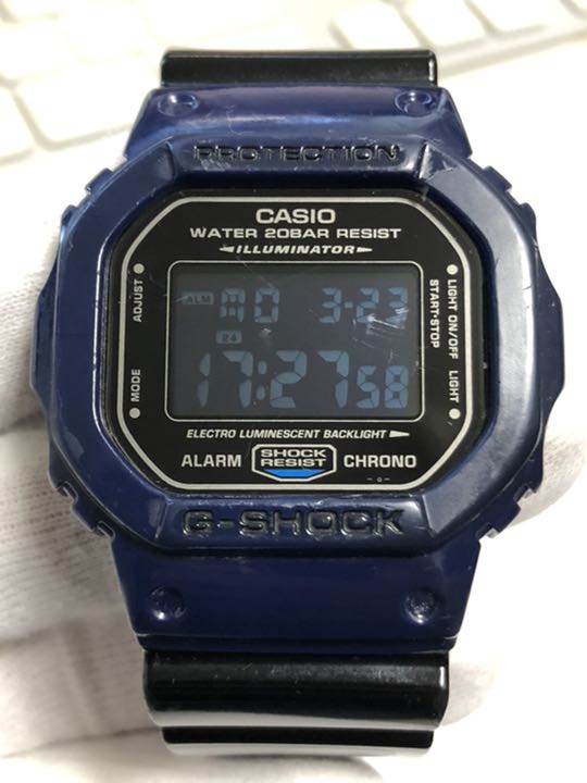 G-Shock 5600 DW-5600JP-2JR Digital Quartz Men Dw-Jp-2Jr ジーショック 限定 Dw- ブラック ブルー Tokyo バイカラー