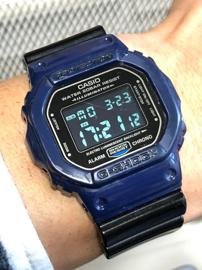 G-Shock 5600 DW-5600JP-2JR Digital Quartz Men Dw-Jp-2Jr ジーショック 限定 Dw- ブラック ブルー Tokyo バイカラー