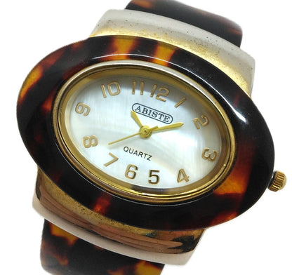 Abiste Analog Quartz Women アビステ Watch バングル べっこう調 中古品