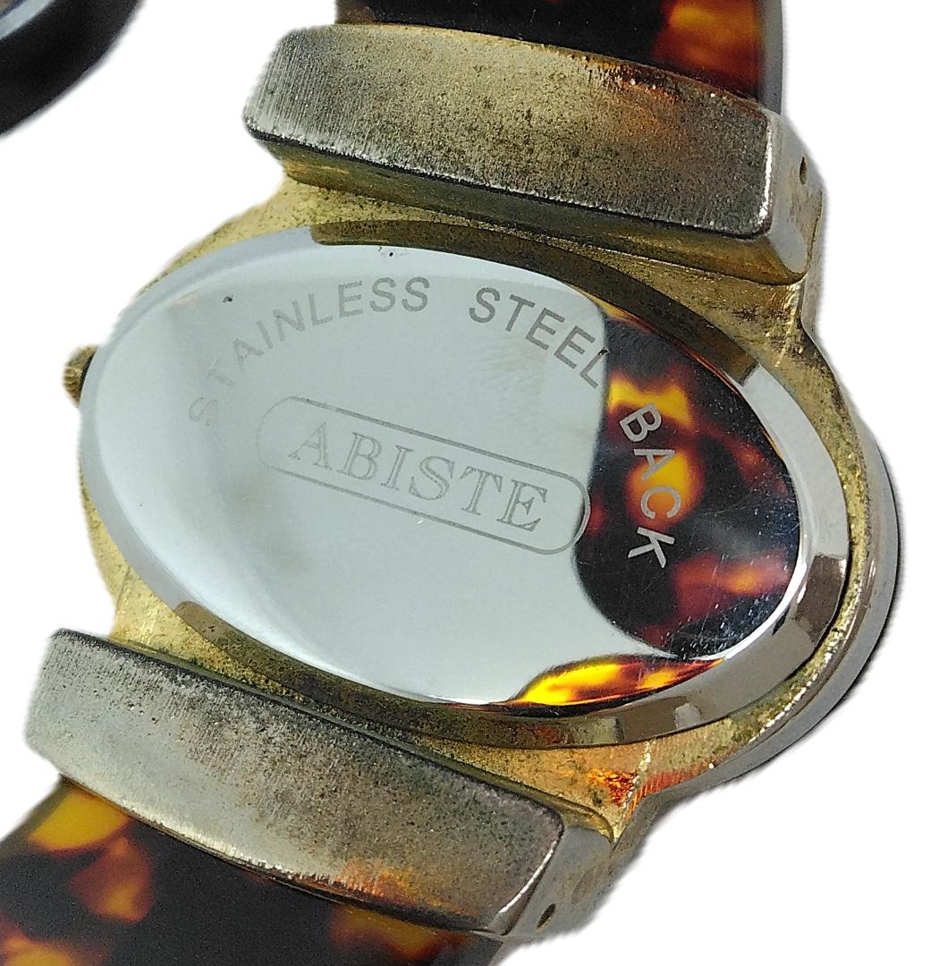 Abiste Analog Quartz Women アビステ Watch バングル べっこう調 中古品
