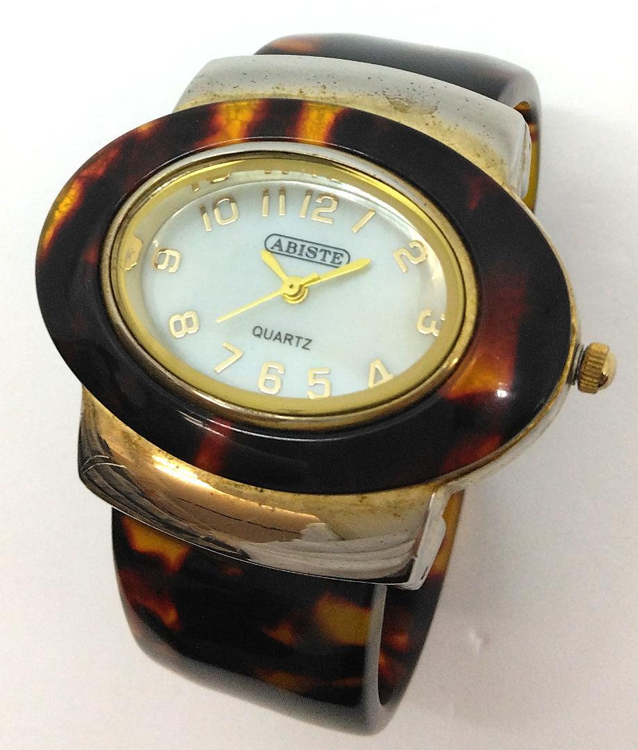 Abiste Analog Quartz Women アビステ Watch バングル べっこう調 中古品