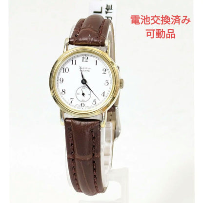 Orient Jupyter Small Second LM J730 5080-A12 Analog Quartz Women Ladies Wristwatch - Battery Replaced
