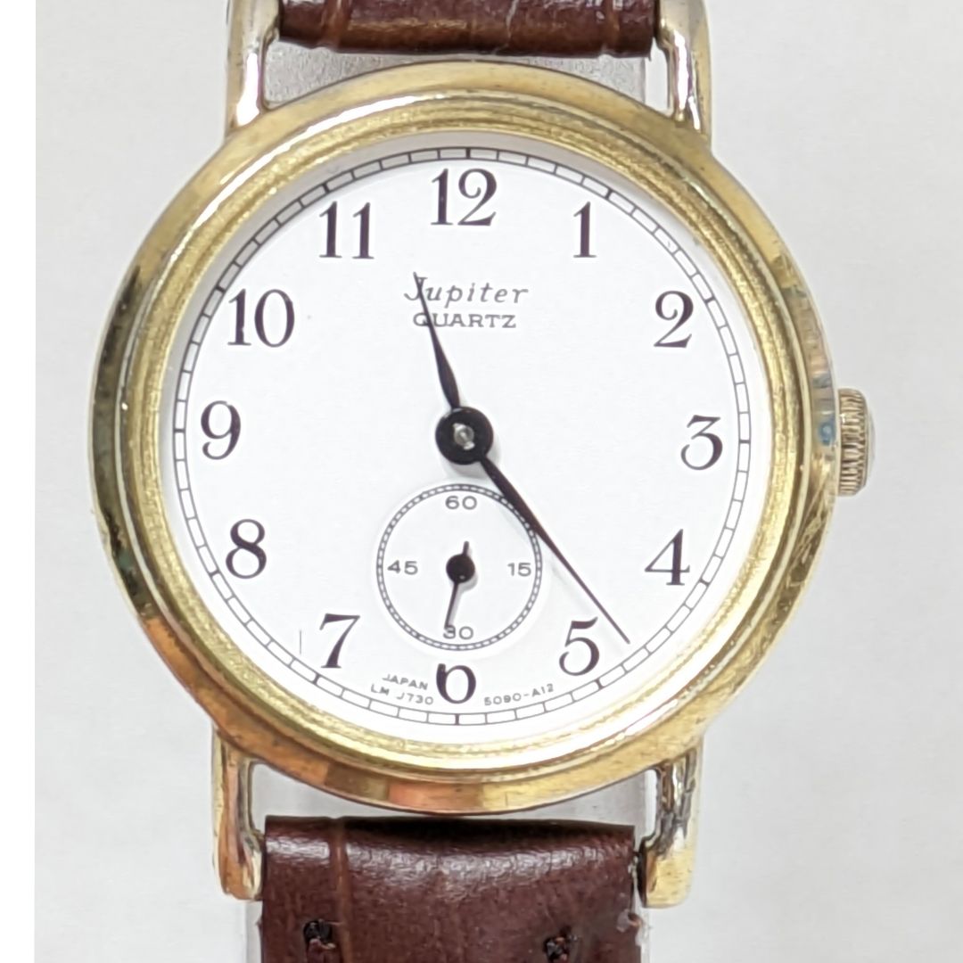 Orient Jupyter Small Second LM J730 5080-A12 Analog Quartz Women Ladies Wristwatch - Battery Replaced