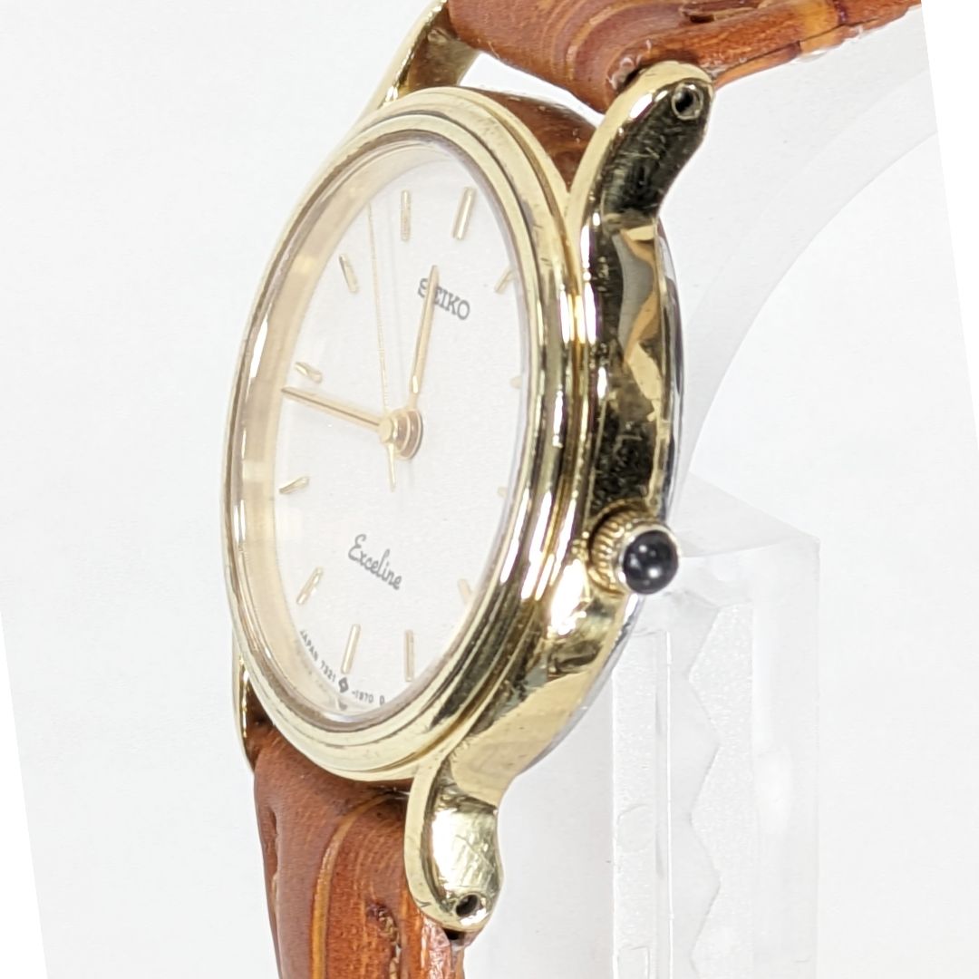 Seiko Exceline Analog Quartz Women Battery & Band Replaced Working Item