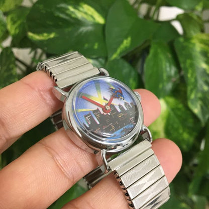 Superman Analog Mechanical (Manual) Women 希少 レトロ スーパーマン Watch （Manual Winding）