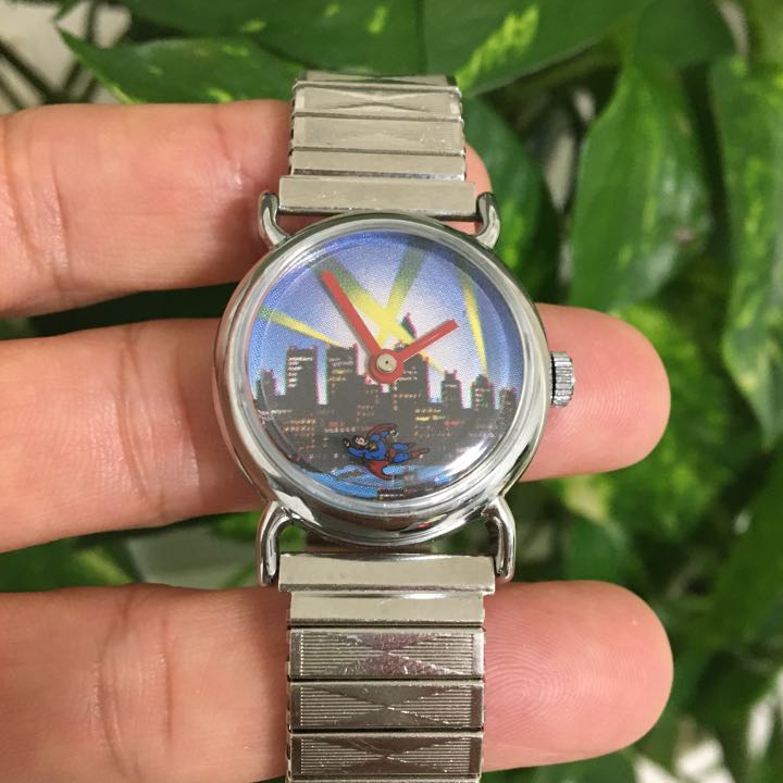 Superman Analog Mechanical (Manual) Women 希少 レトロ スーパーマン Watch （Manual Winding）