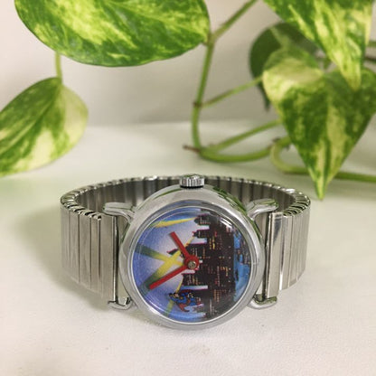 Superman Analog Mechanical (Manual) Women 希少 レトロ スーパーマン Watch （Manual Winding）