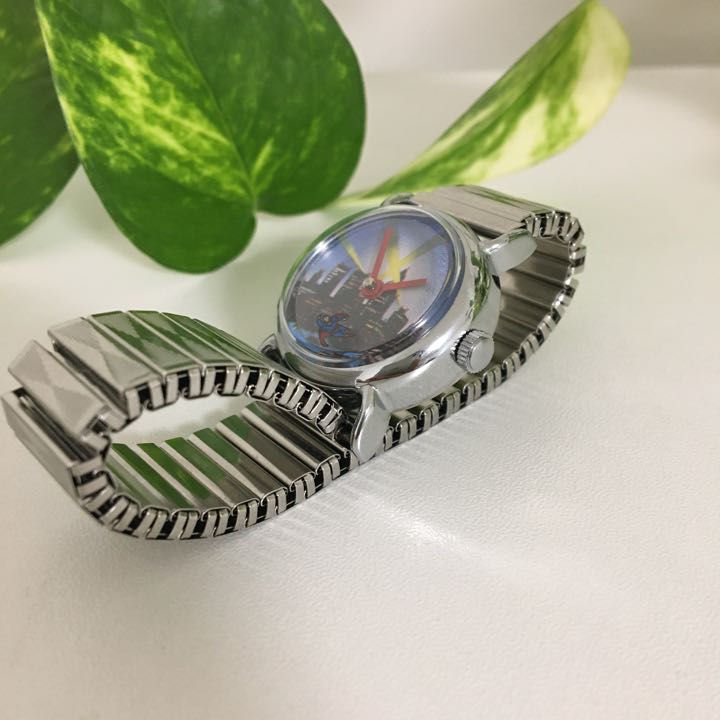 Superman Analog Mechanical (Manual) Women 希少 レトロ スーパーマン Watch （Manual Winding）