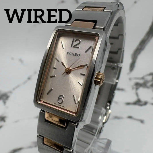 WIRED Analog Quartz Women Watch Square Silver Dial