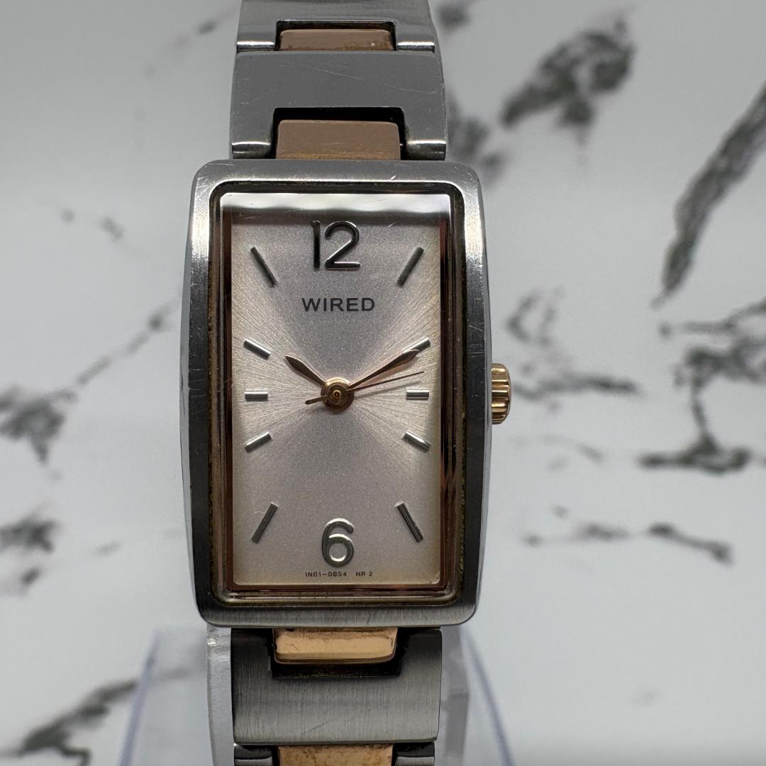 WIRED Analog Quartz Women Watch Square Silver Dial