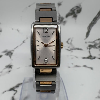 WIRED Analog Quartz Women Watch Square Silver Dial