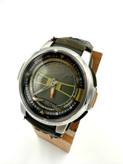 Casio Thermometer AnaDigi Analog & Digital Quartz Unisex Adults Watch 42Mm Vintage No Battery