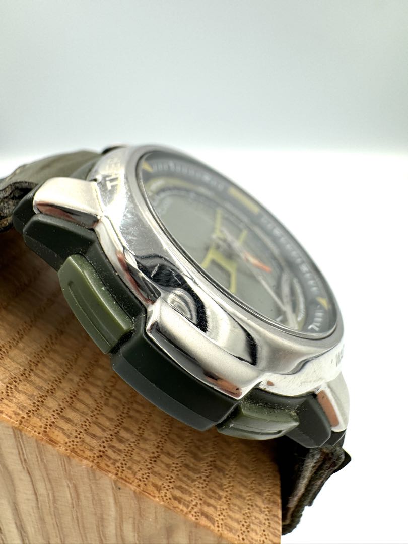 Casio Thermometer AnaDigi Analog & Digital Quartz Unisex Adults Watch 42Mm Vintage No Battery