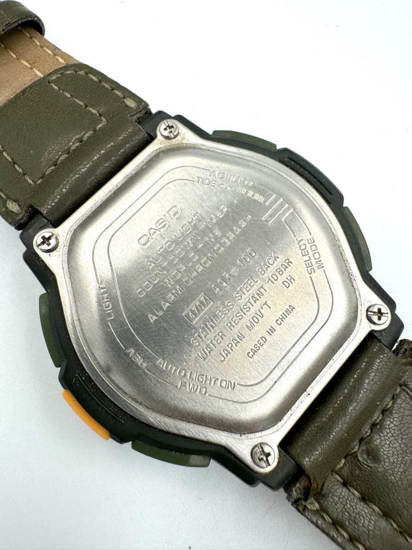 Casio Thermometer AnaDigi Analog & Digital Quartz Unisex Adults Watch 42Mm Vintage No Battery