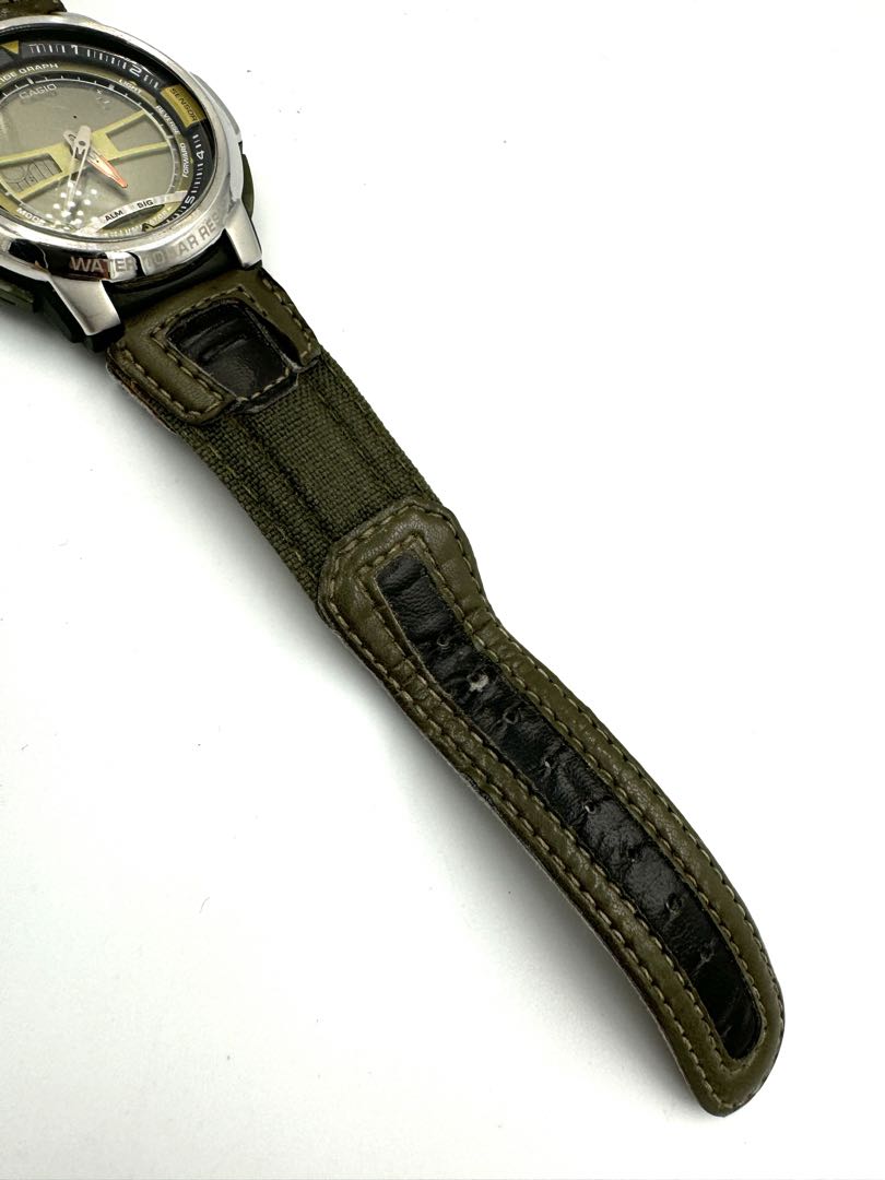 Casio Thermometer AnaDigi Analog & Digital Quartz Unisex Adults Watch 42Mm Vintage No Battery