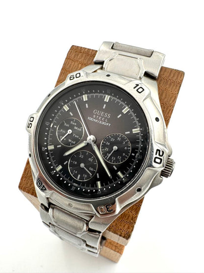Guess Analog Quartz Men Steel Chronograph Watch
