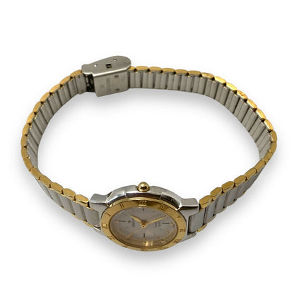Junghans Analog Quartz Women Watch Gold Two-Tone Grand Prix Excellent Condition