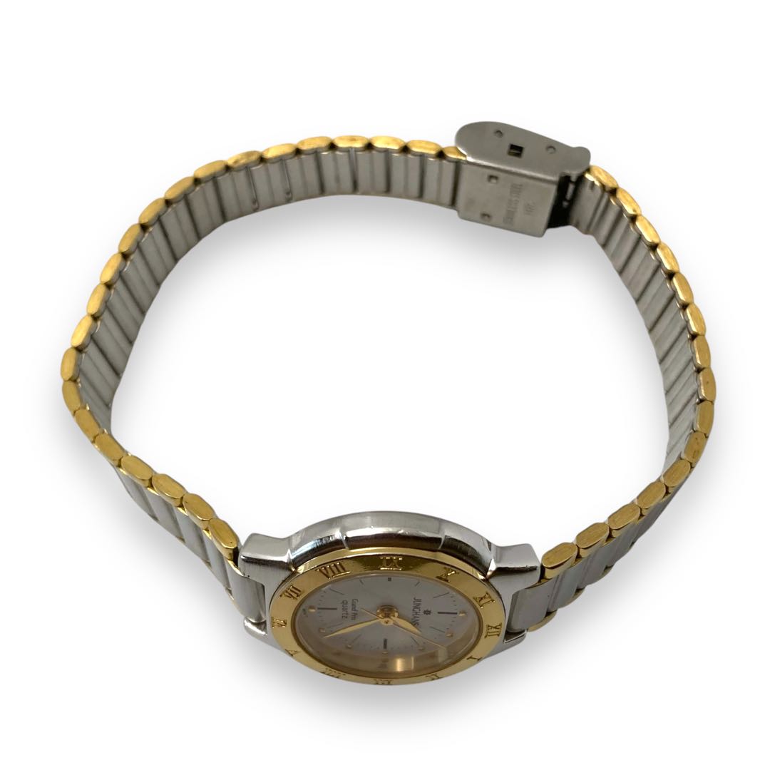 Junghans Analog Quartz Women Watch Gold Two-Tone Grand Prix Excellent Condition