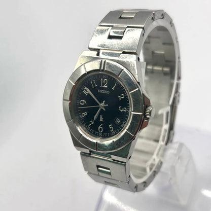 Seiko Lukia Analog Solar Women Lk Women's Watch Black Dial Date Quartz