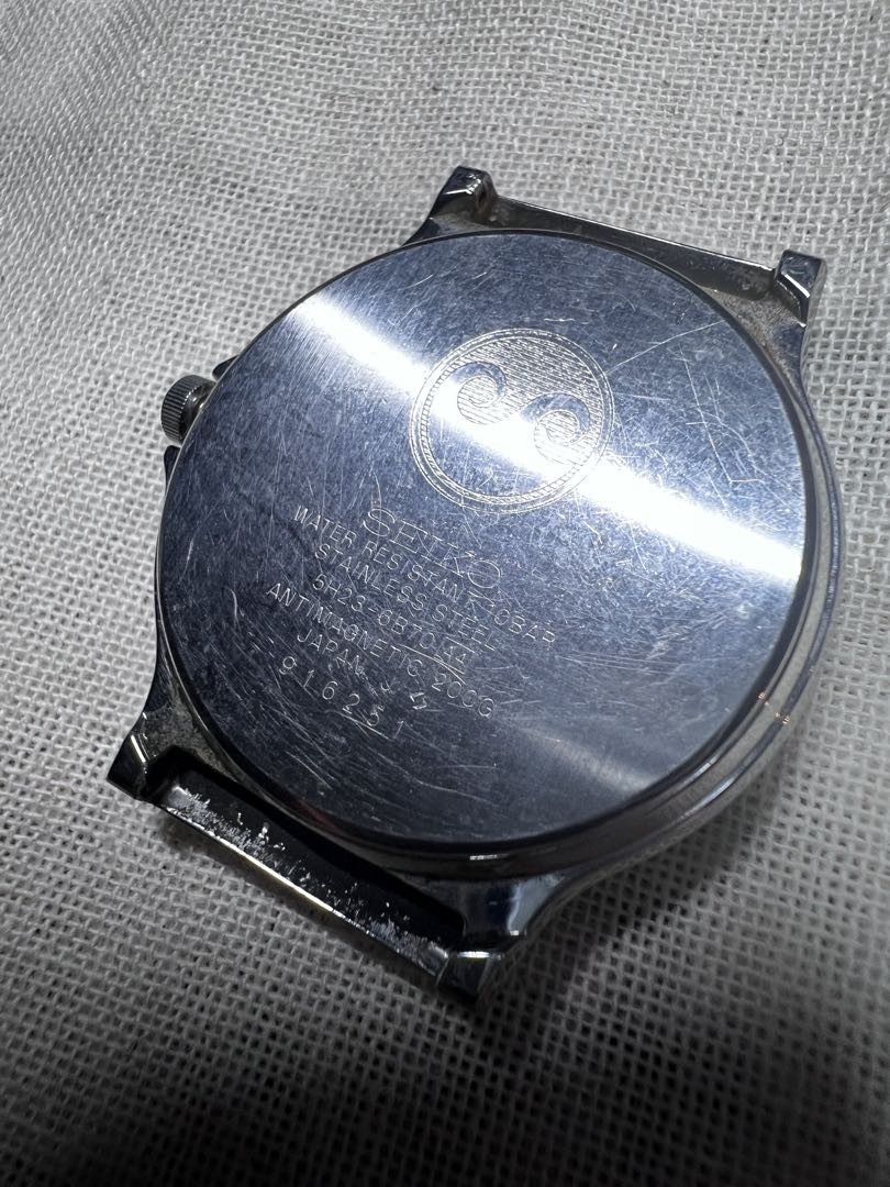 Seiko Chronos Analog Quartz Men Vintage Chronos Day-Date Rare For Parts / Junk