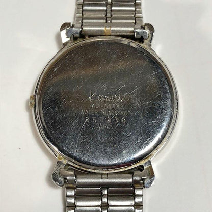 Kamuri KM-0014 Analog Quartz Unisex 冠 希少 カムリ オフホワイト文字盤 メタルベルト 稼働