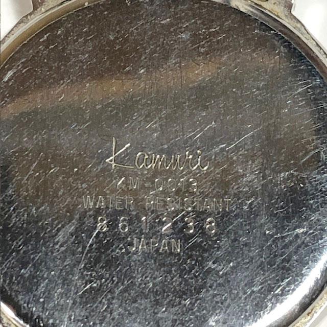 Kamuri KM-0014 Analog Quartz Unisex 冠 希少 カムリ オフホワイト文字盤 メタルベルト 稼働