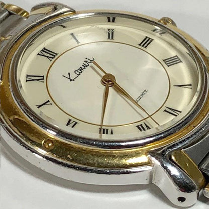 Kamuri KM-0014 Analog Quartz Unisex 冠 希少 カムリ オフホワイト文字盤 メタルベルト 稼働