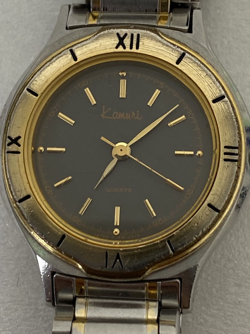 Kamuri Analog Quartz Women Watch Black Dial For Parts
